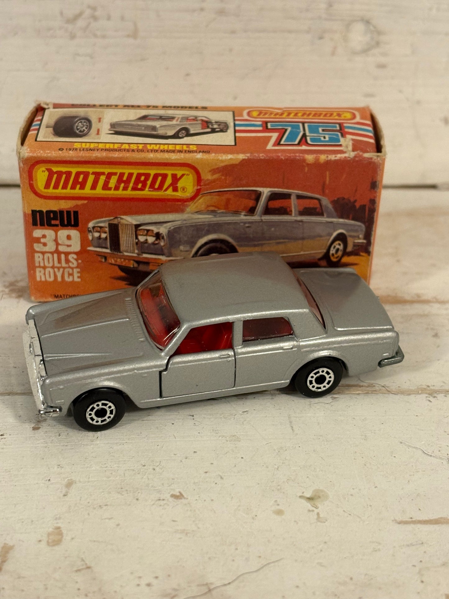 Matchbox - Rolls Royce Silver Shadow II - Silver Grey.