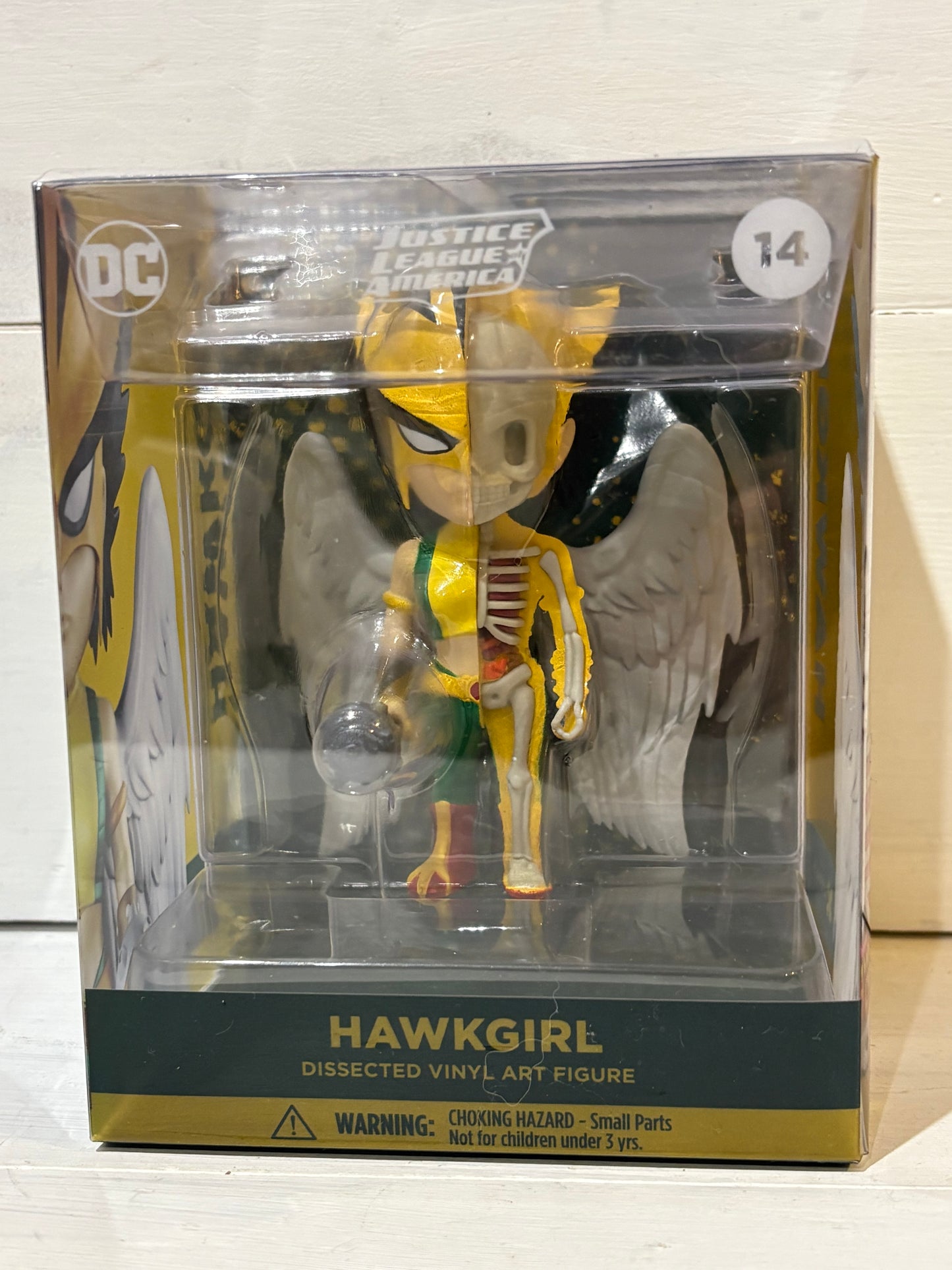 Mighty Jaxx - XXRay DC Comics - Hawkgirl. Designed by Jason Freeny