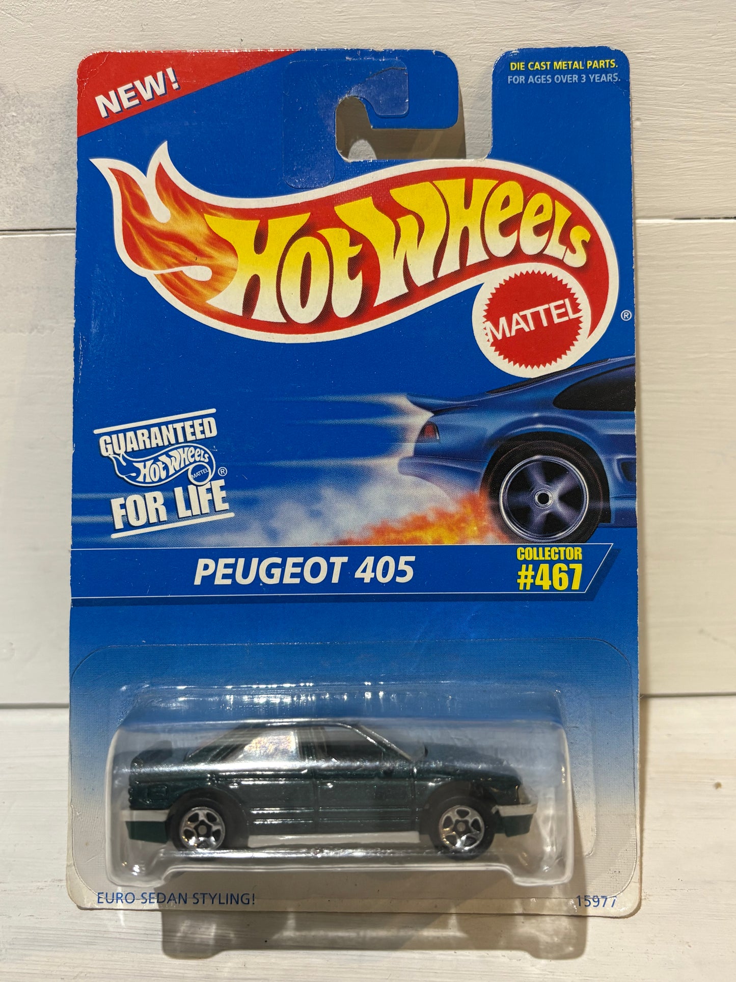 Hot Wheels - Peugeot 405 - Dark Green - Collector #467