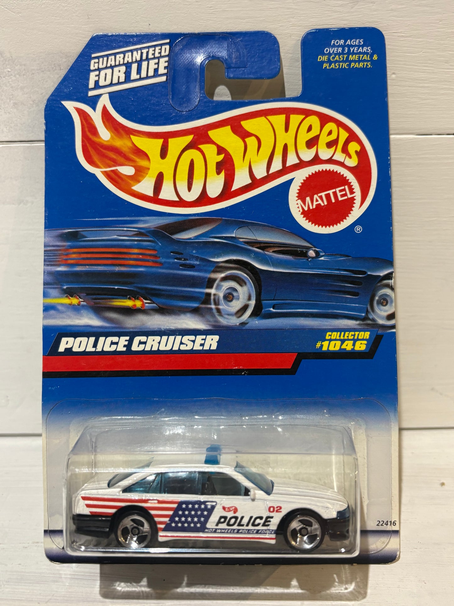 Hot Wheels - Police Cruiser - White - Collector #1046