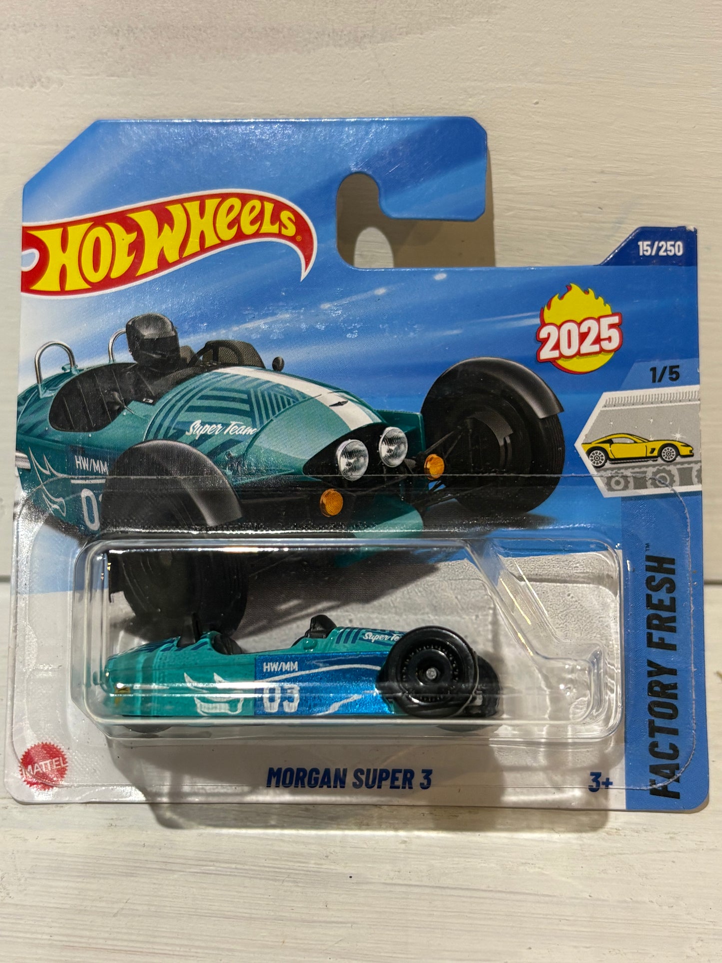 Hot Wheels - Morgan Super 3 - Factory Fresh - Blue