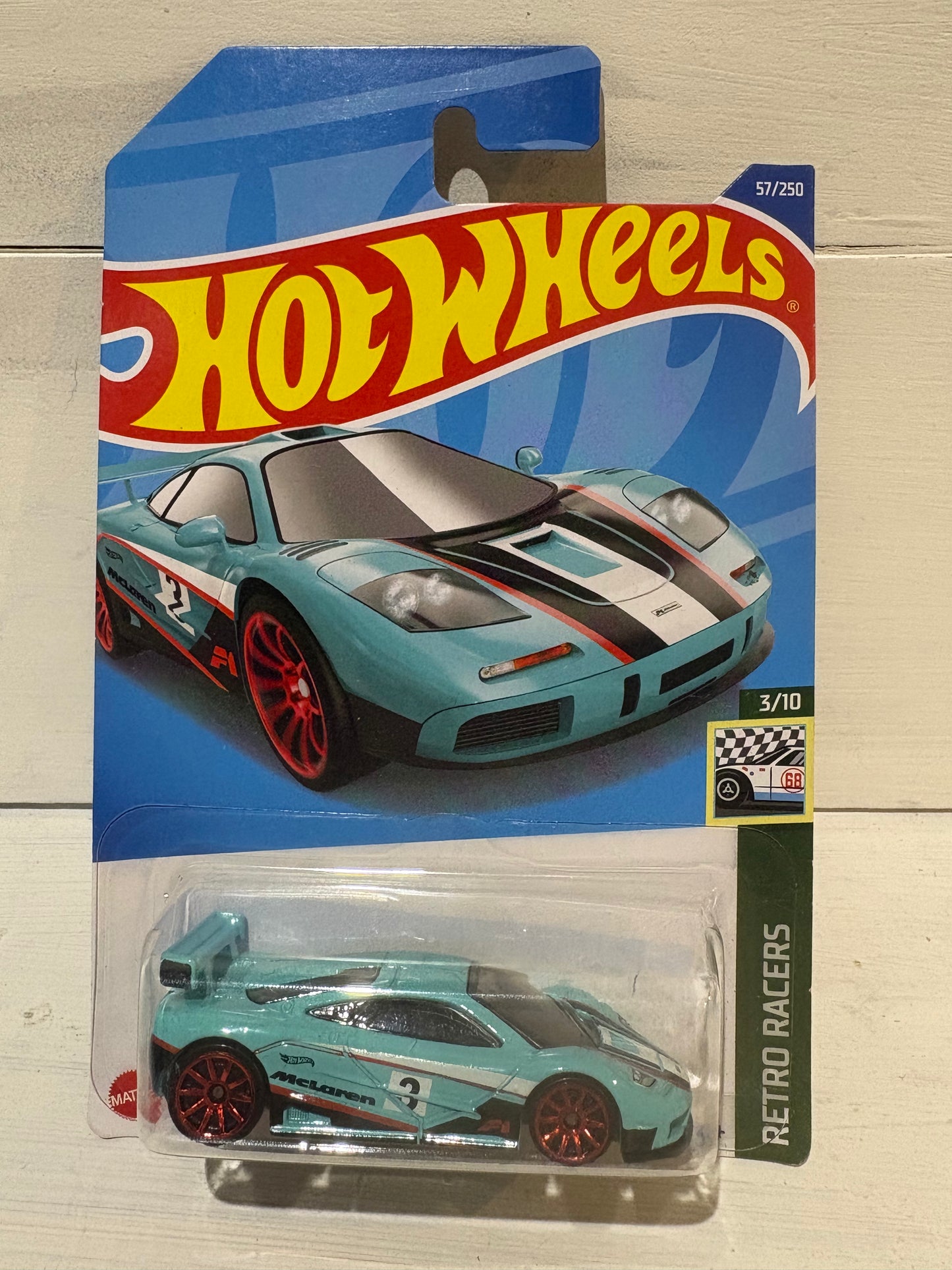 Hot Wheels - McLaren F1 GTR - Retro Racers - Turquoise on Japanese Card