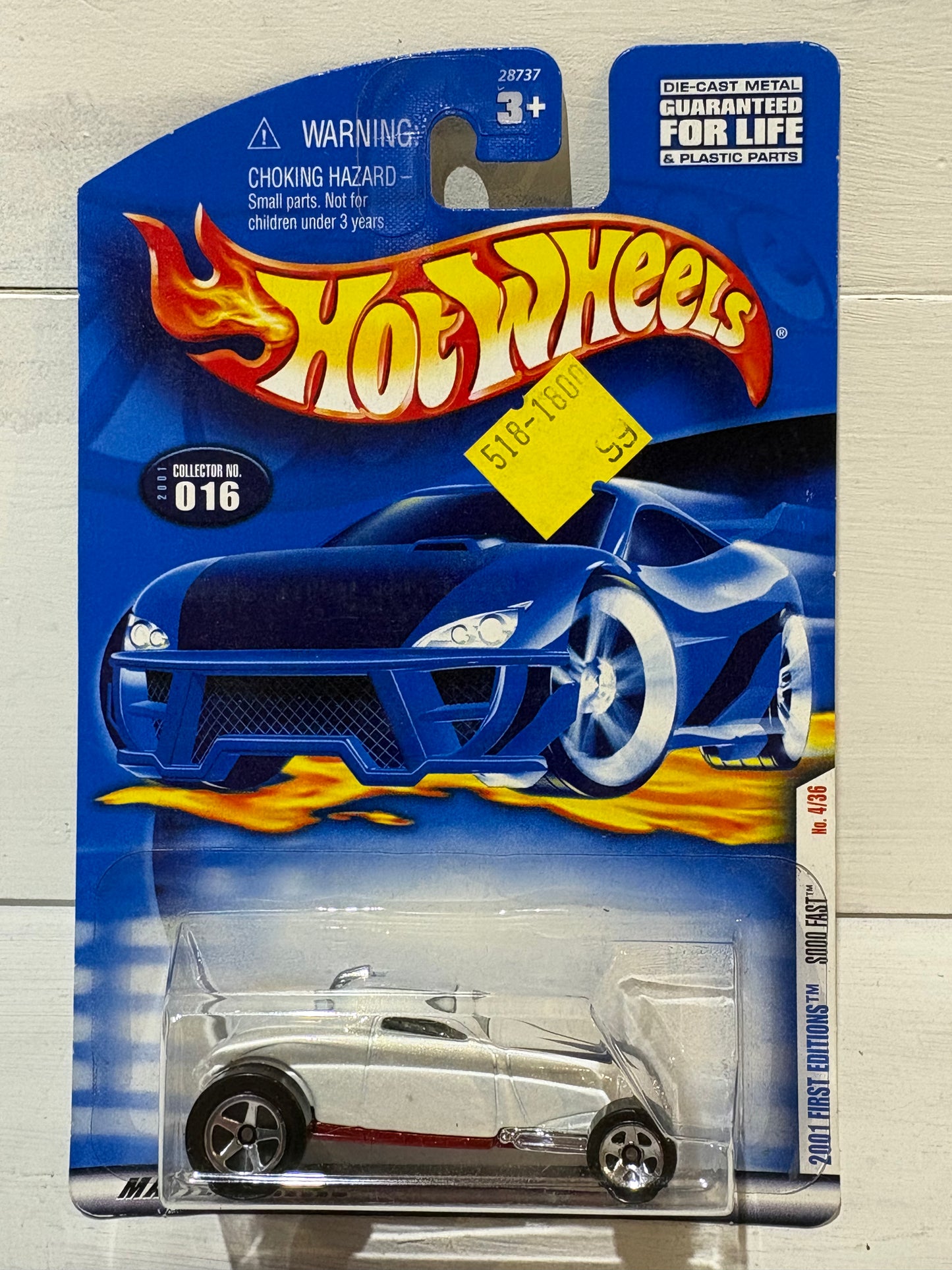 Hot Wheels - Sooo Fast - 2001 First Editions - White