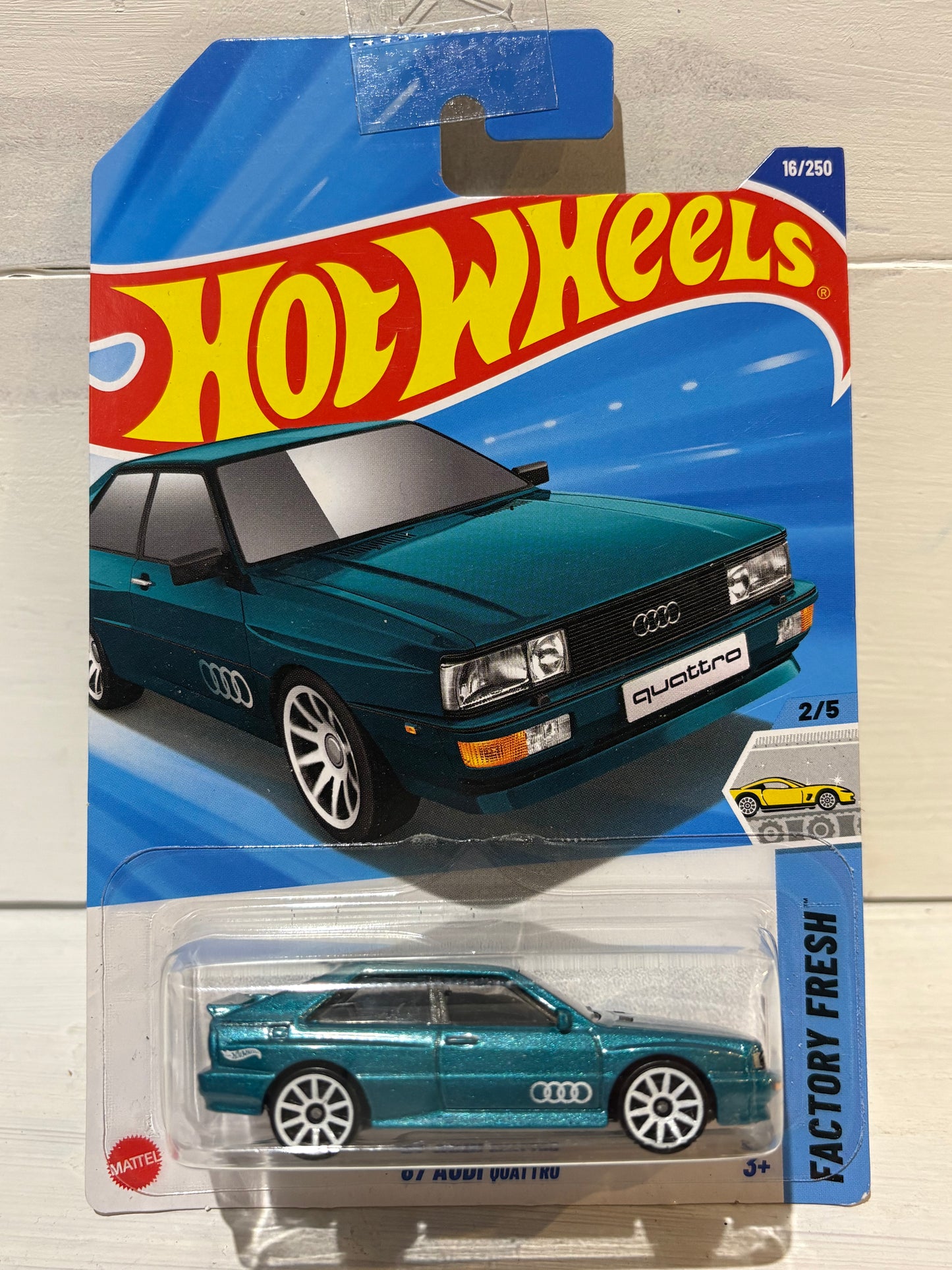 Hot Wheels - ‘87 Audi Quattro - Factory Fresh - Dark Turquoise