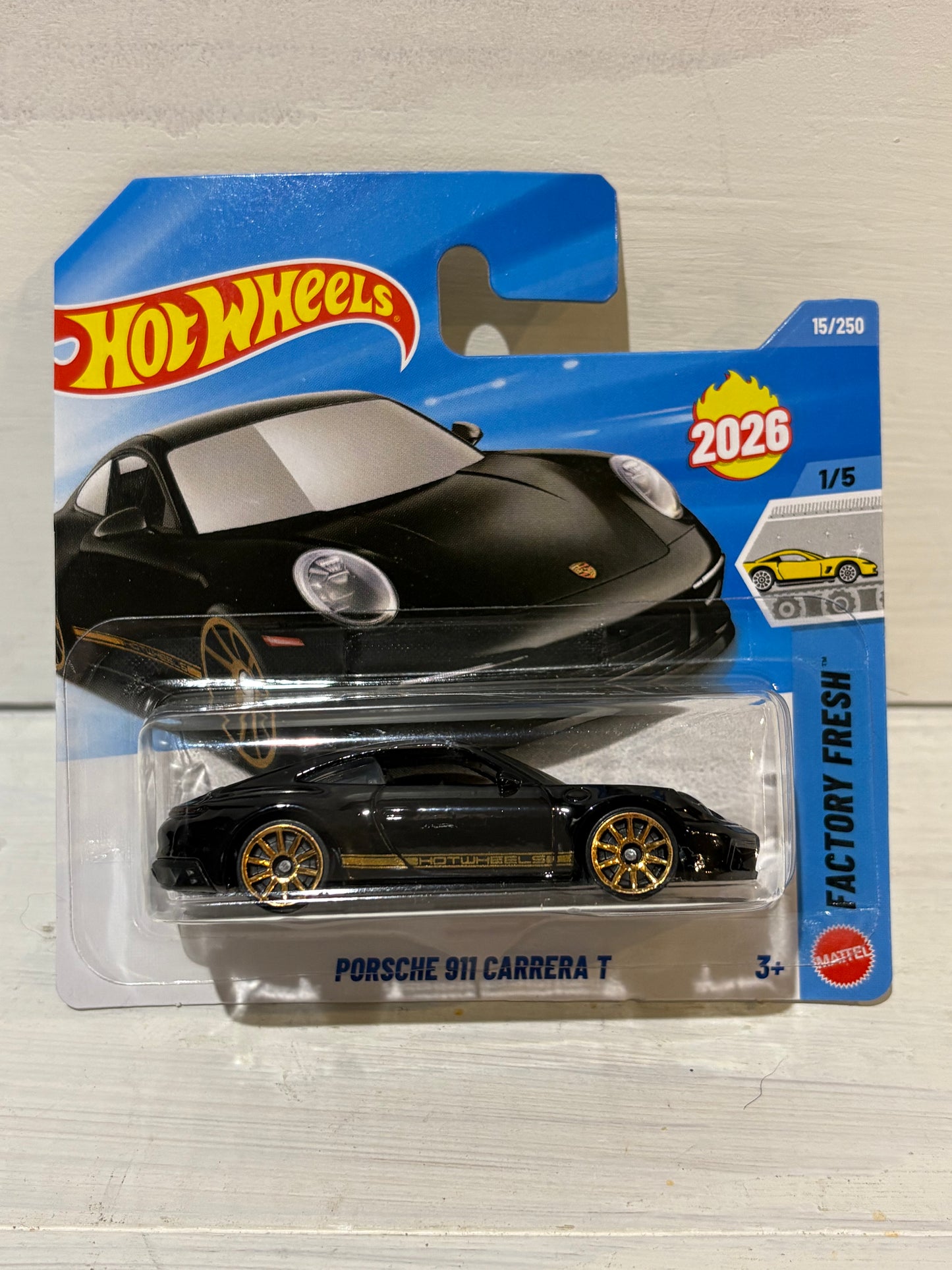 Hot Wheels - Porsche 911 Carrera T - Factory Fresh - Black