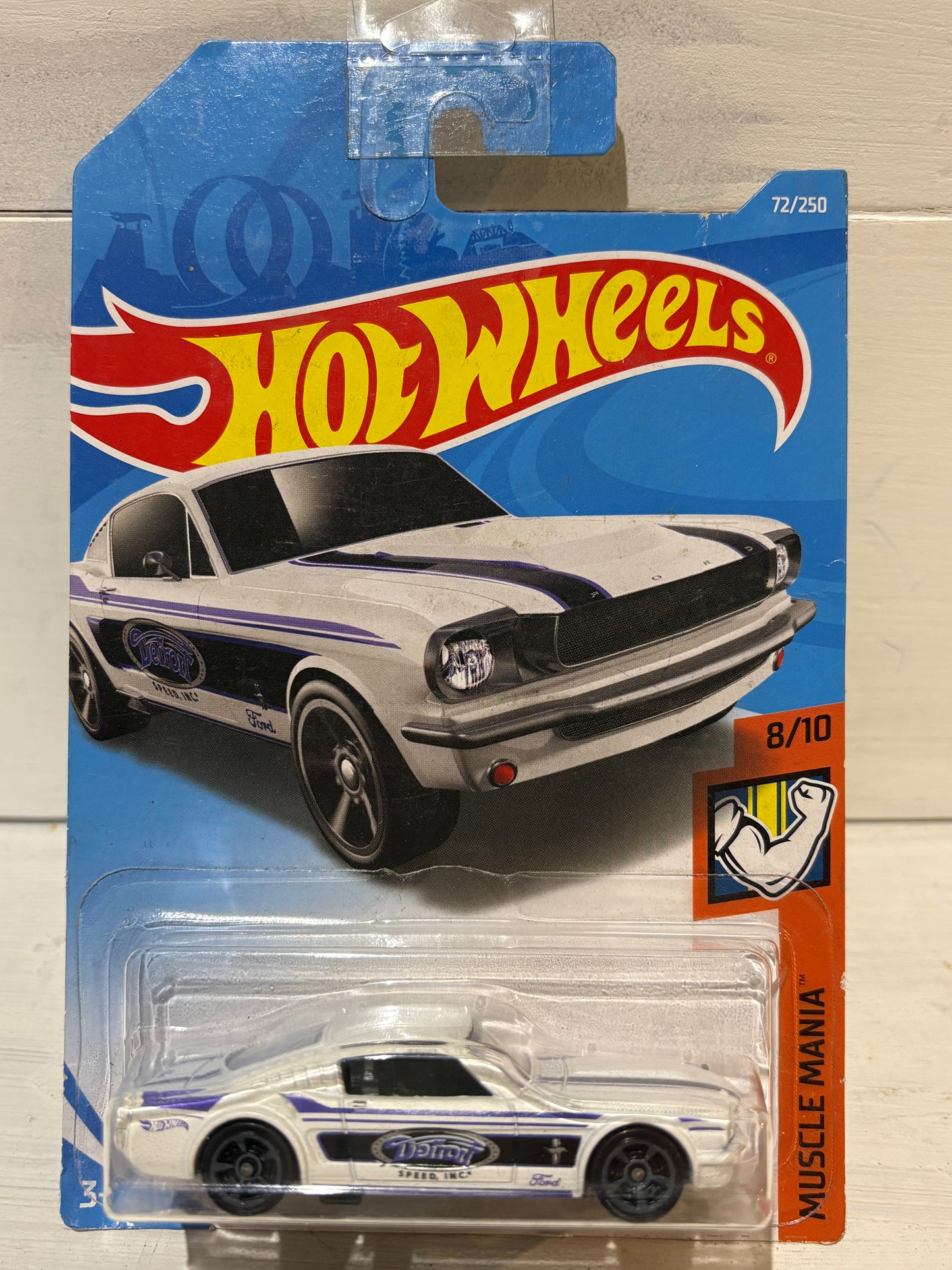 Hot Wheels - ‘65 Mustang 2+2 Fastback - Muscle Mania - White
