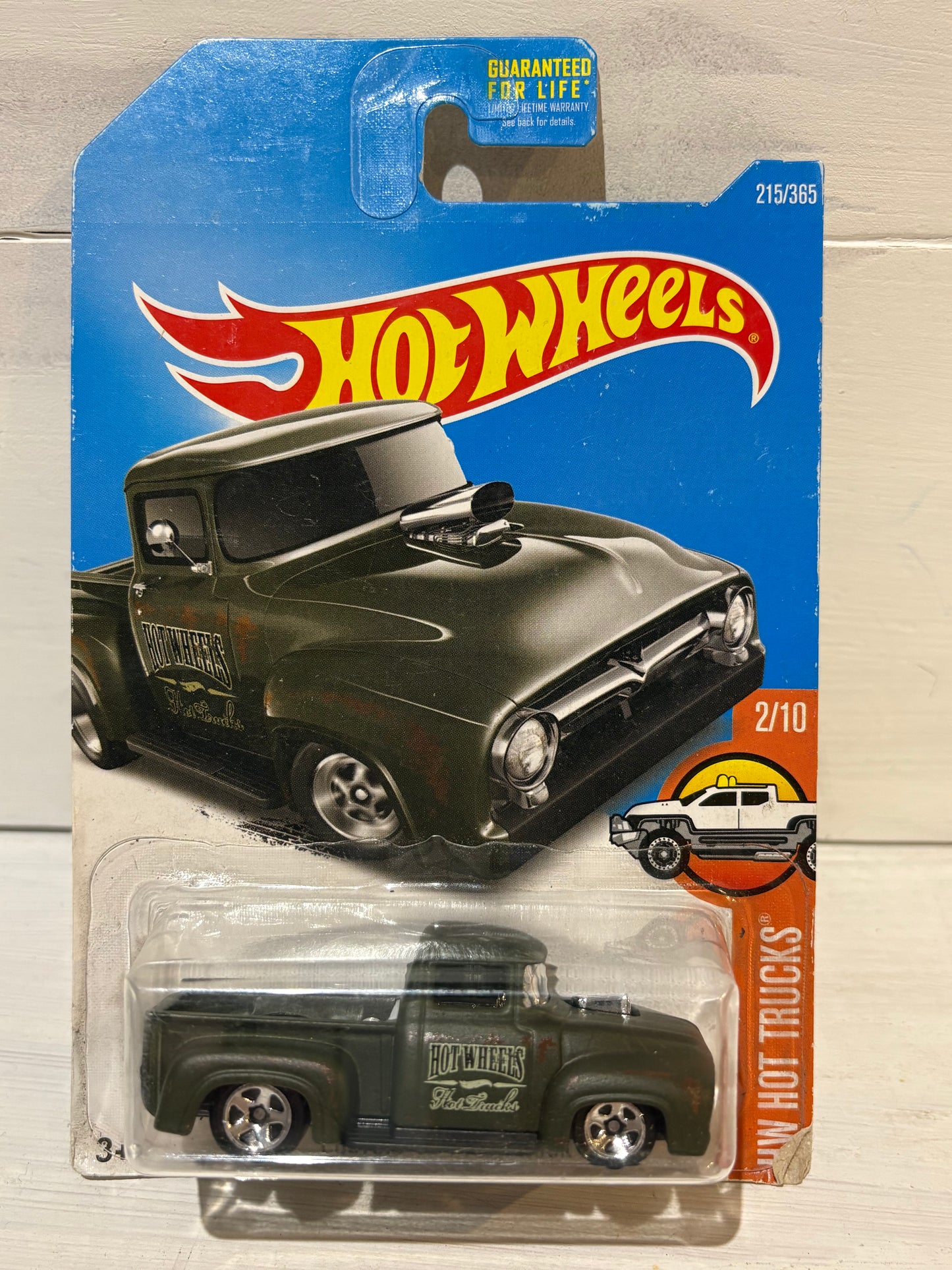 Hot Wheels - Custom ‘56 Ford Truck - HW Hot Trucks - Drab Green
