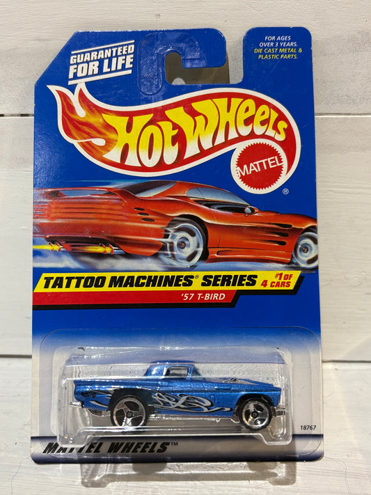 Hot Wheels - ‘57 T-Bird - Tattoo Machines Series - Blue