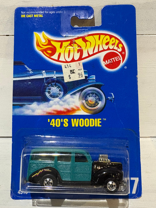 Hot Wheels - ‘40’s Woodie - Turquoise over Black - Collector #217