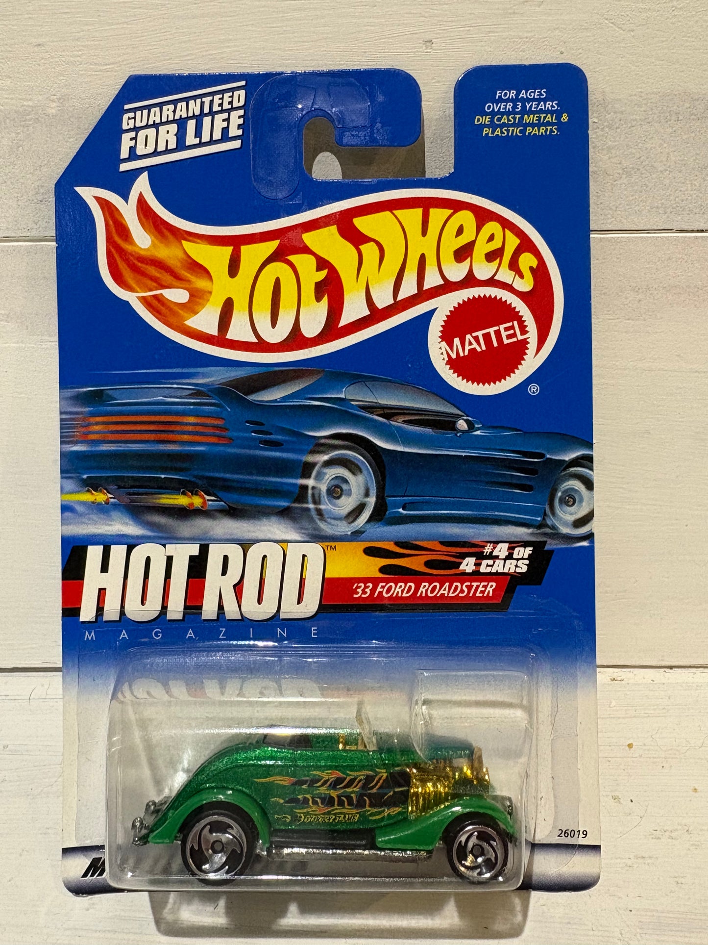 Hot Wheels - ‘33 Ford Roadster - Hot Rod Magazine - Green with Flames
