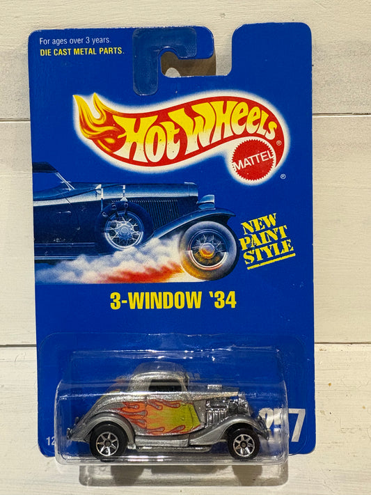 Hot Wheels - 3-Window ‘34 - Collector #257 - Silver