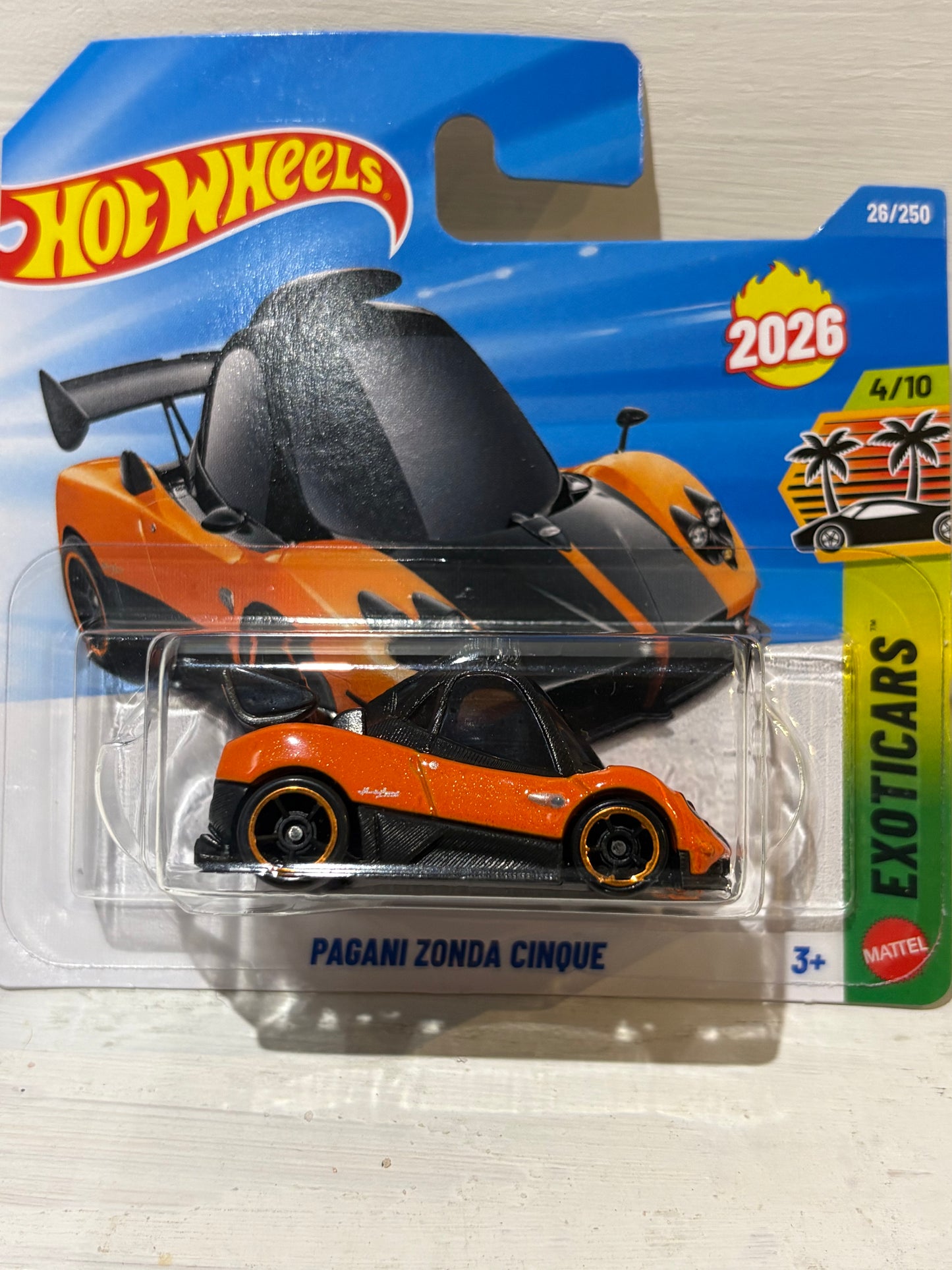 Hot Wheels - Pagani Zonda Cinque - Exoticars - Orange