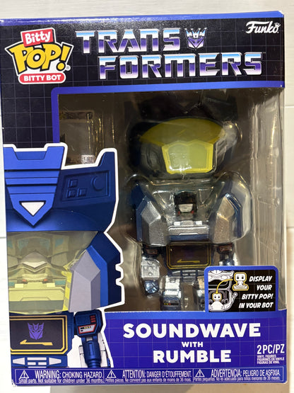 Funko Bitty Pop - Transformers - Soundwave with Rumble