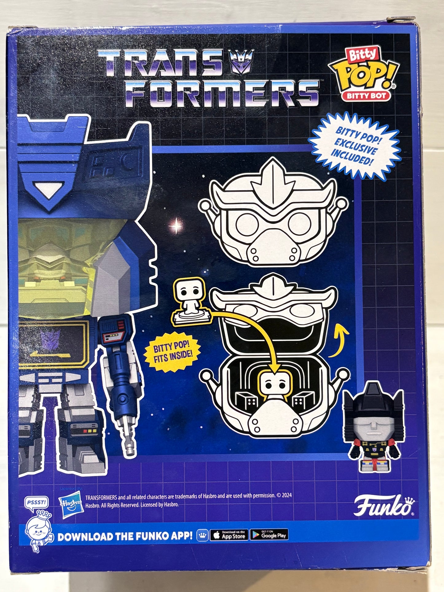 Funko Bitty Pop - Transformers - Soundwave with Rumble