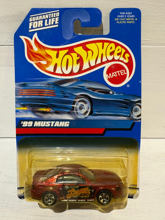 Hot Wheels - ‘99 Mustang - Metallic Red - Collector #98
