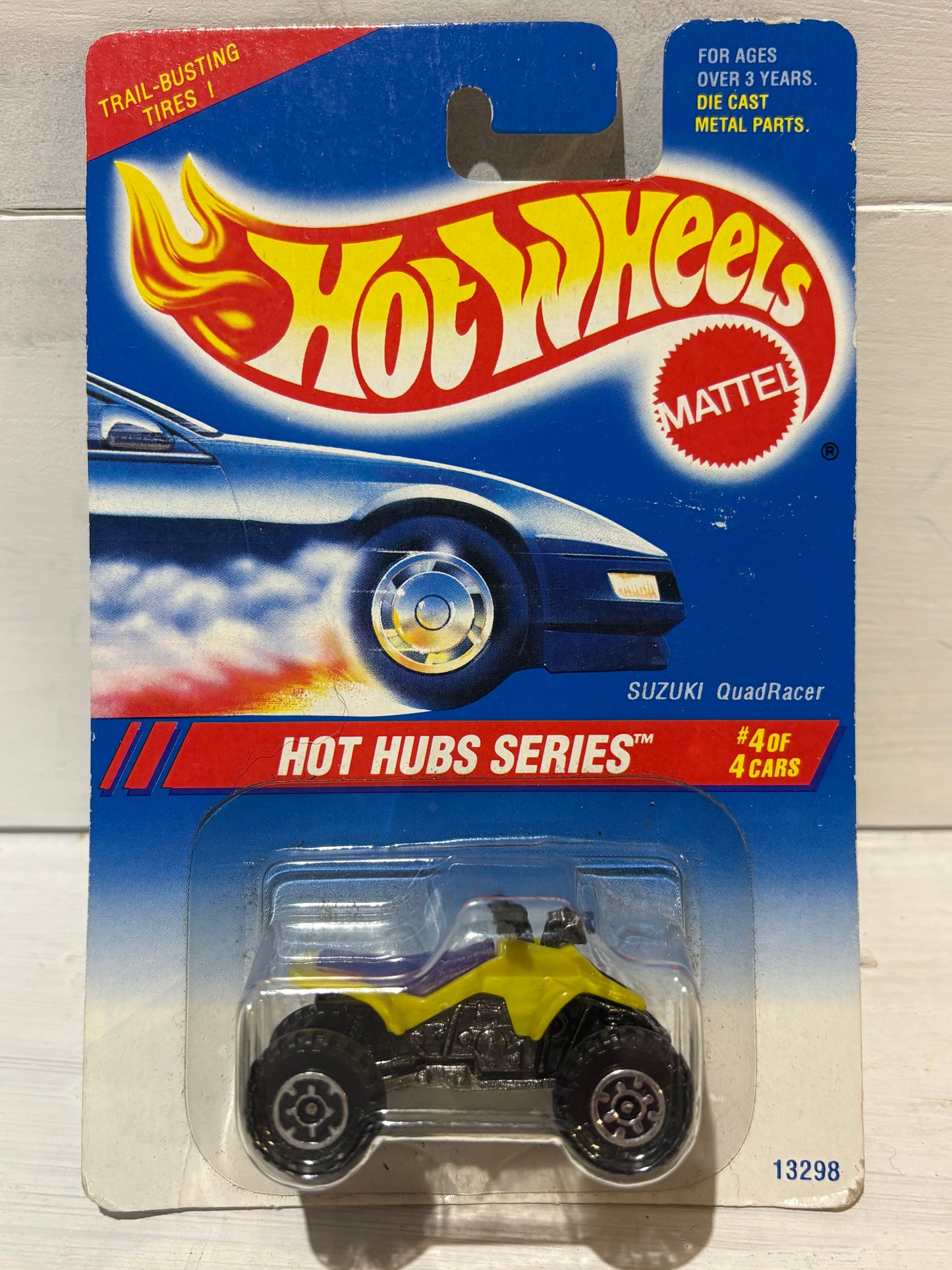 Hot Wheels - Suzuki Quadracer - Hot Hubs Series - Yellow