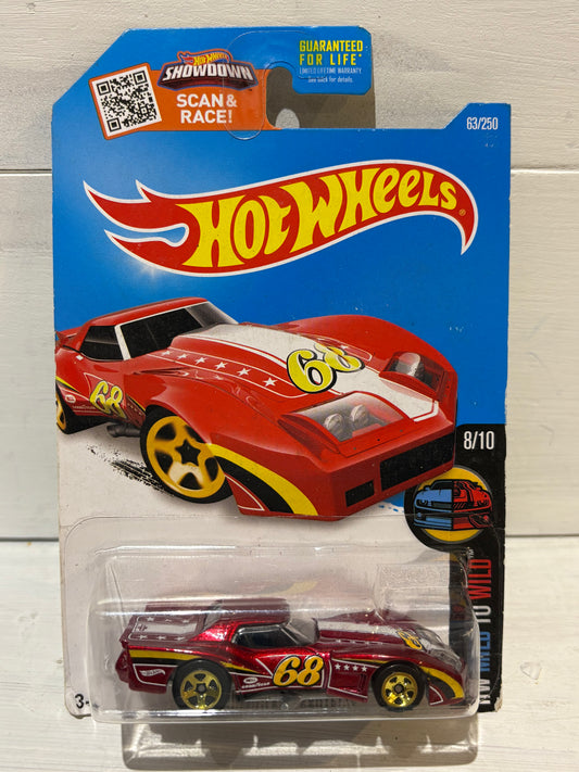 Hot Wheels - ‘76 Greenwood Corvette - HW Mild to Wild - Metallic Red