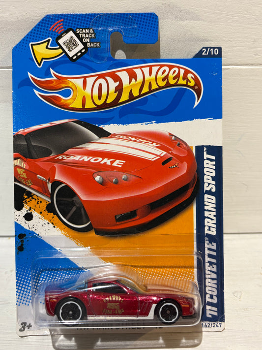 Hot Wheels - ‘11 Corvette Grand Sport - HW Main Street ‘12 - Metalflake Red