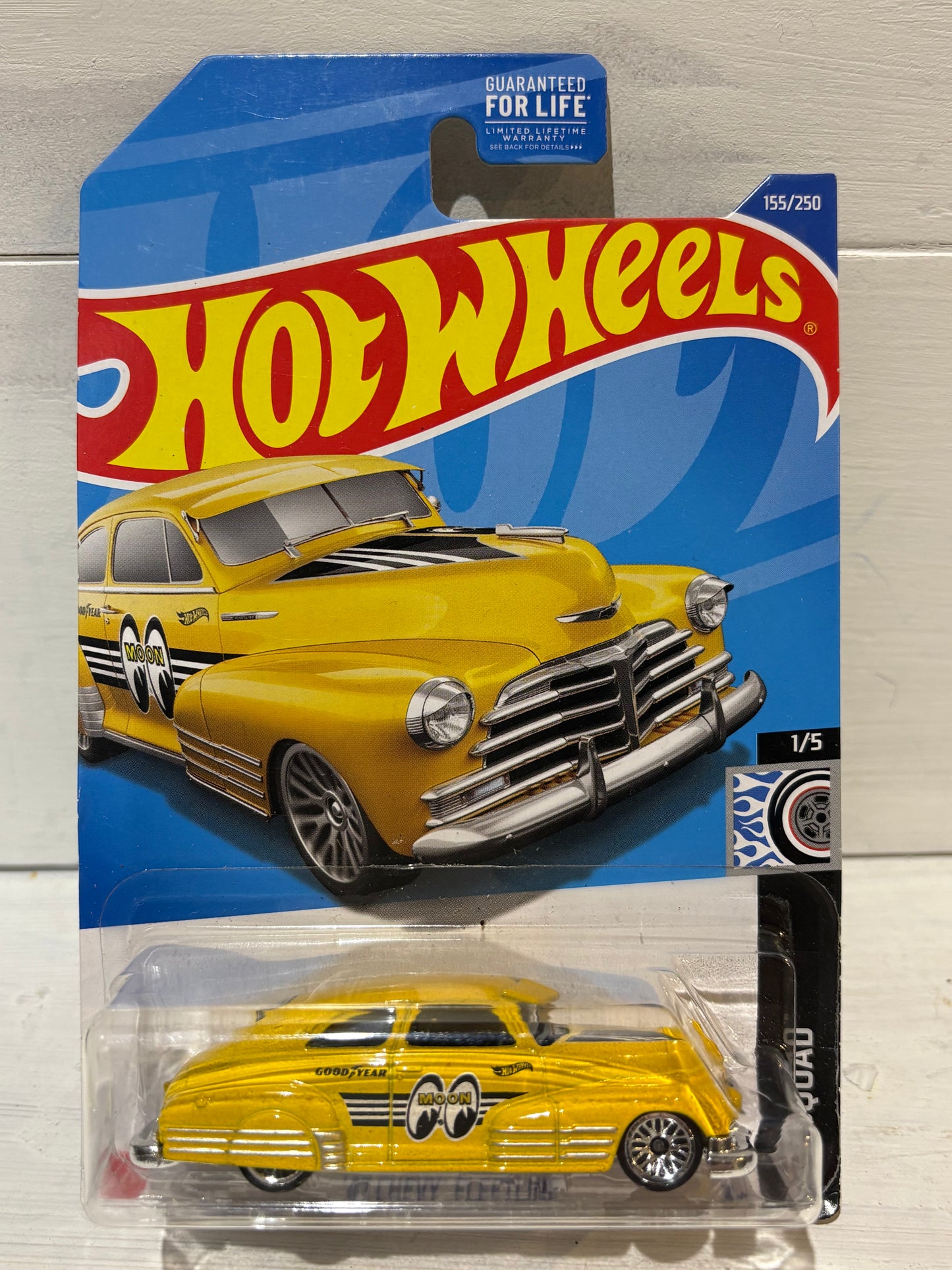Hot Wheels - ‘47 Chevy Fleetline - Rod Squad - Yellow with Mooneyes
